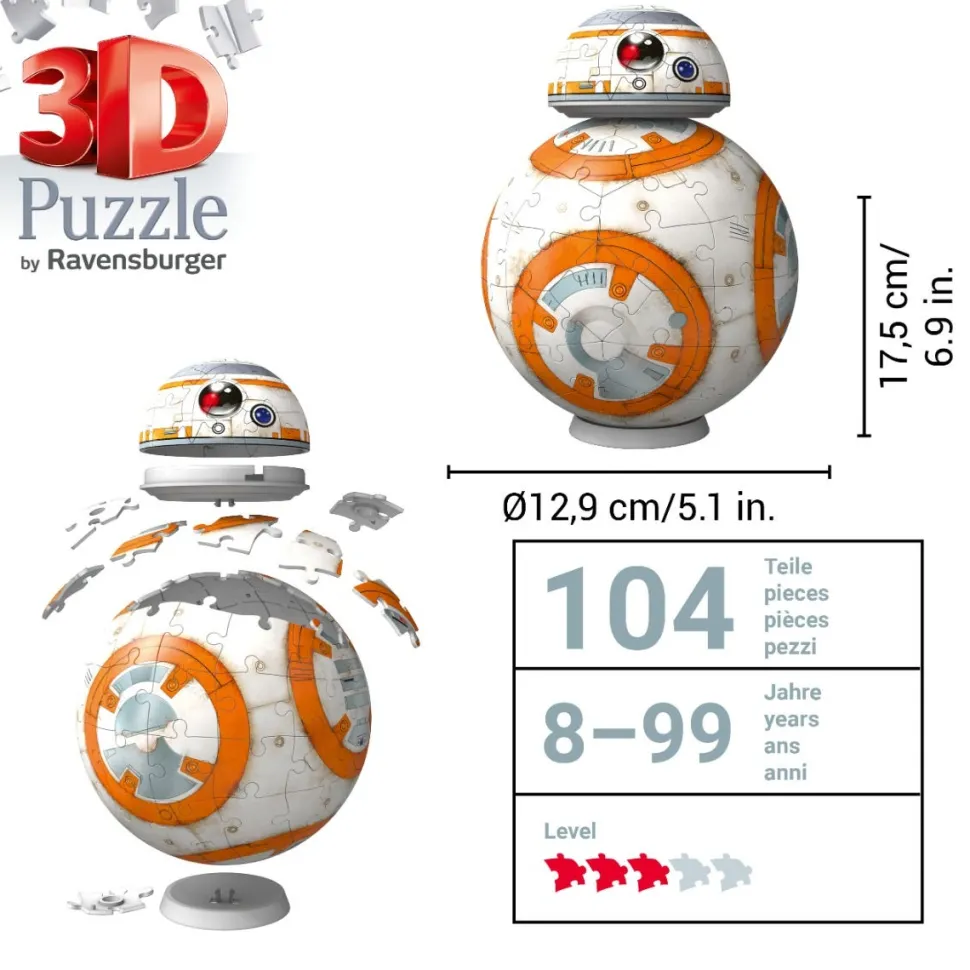Ravensburger 3D Puzzleball Star Wars BB-8 99pcs