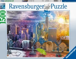 Ravensburger New York Summer And Winter 1500Pc Jigsaw Puzzle