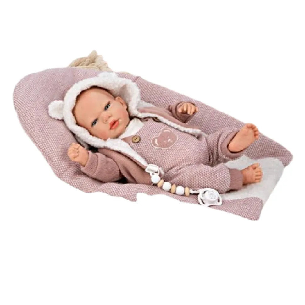 Rica Bear Hat Baby Doll 40Cm