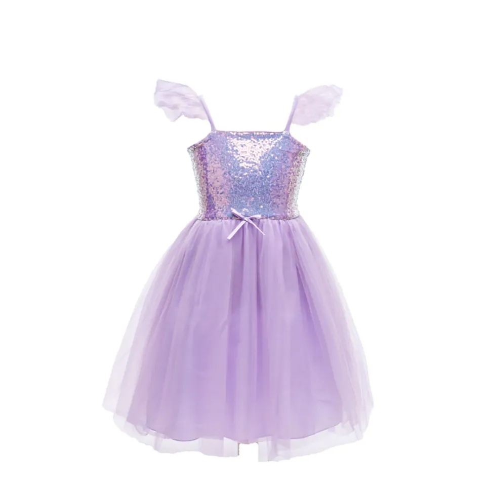 Sequins Princess Dress Lilac (7-8 years)