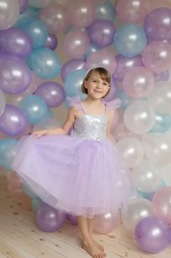 Sequins Princess Dress Lilac (7-8 years)