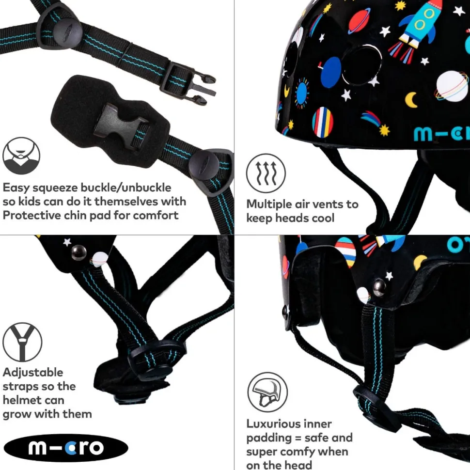 Space Printed Helmet Small (48-54Cm)