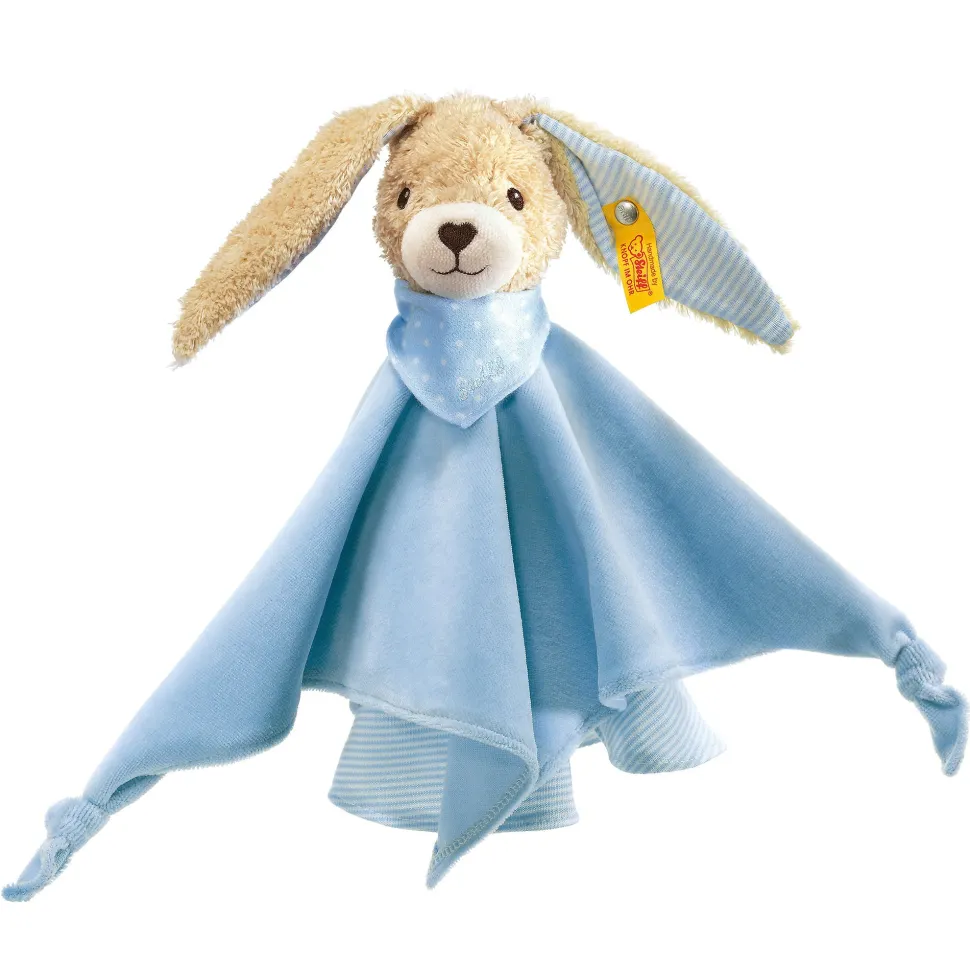 Steiff Baby Blue Hoppel Rabbit Comforter