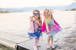 Super Duper Tutu, Cape And Mask Pink / Gold (4-6 years)