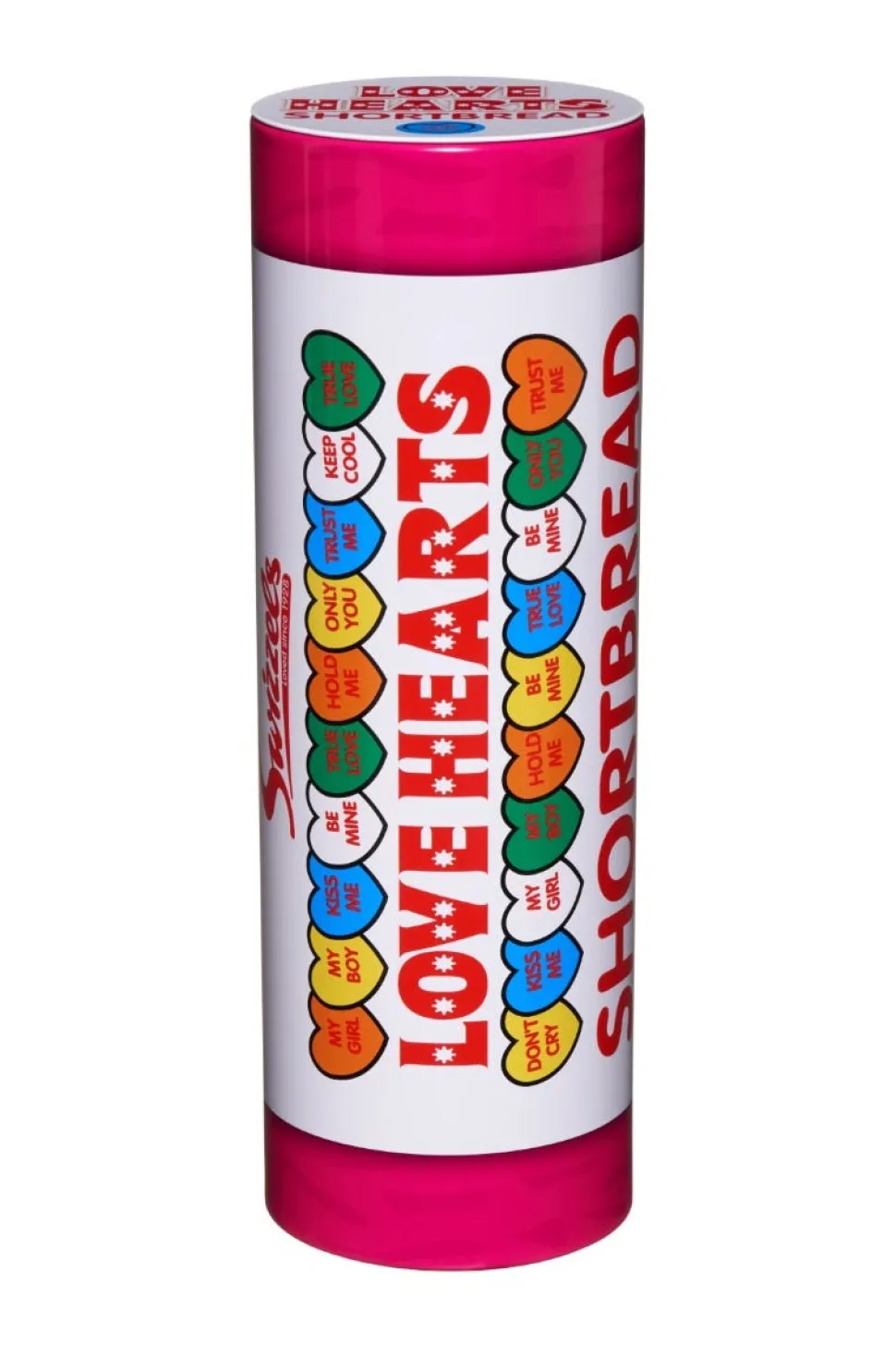 Swizzels Matlow Love Hearts Shortbread Biscuits Gift Tin