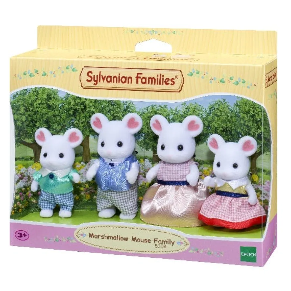 Sylvanian Families Marshmallow Mouse Family