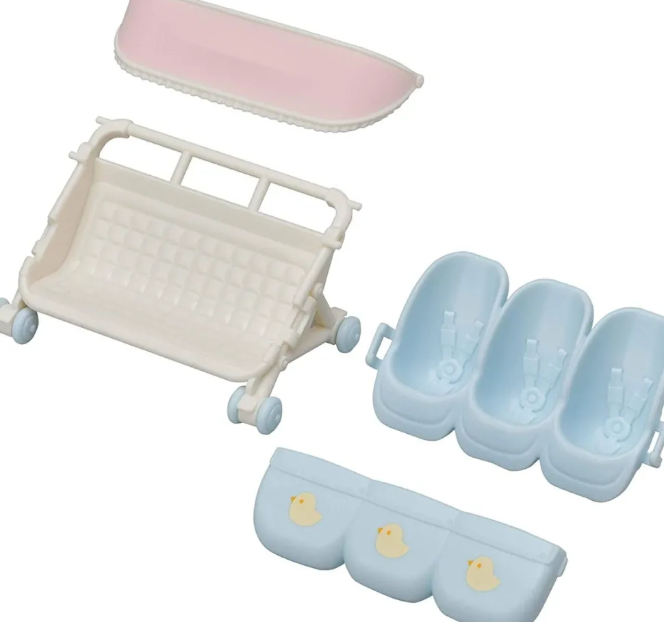 Sylvanian Families Triplets Stroller