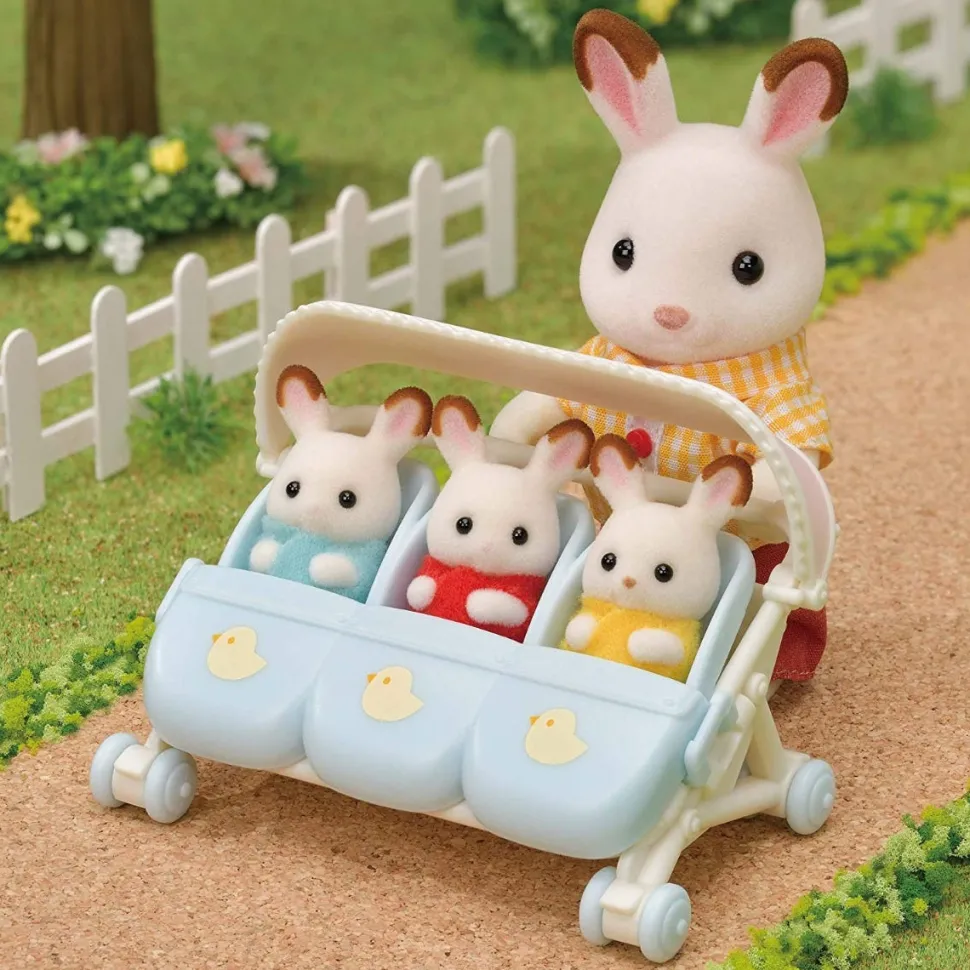 Sylvanian Families Triplets Stroller