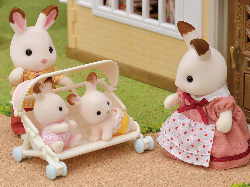 Sylvanian Families Triplets Stroller