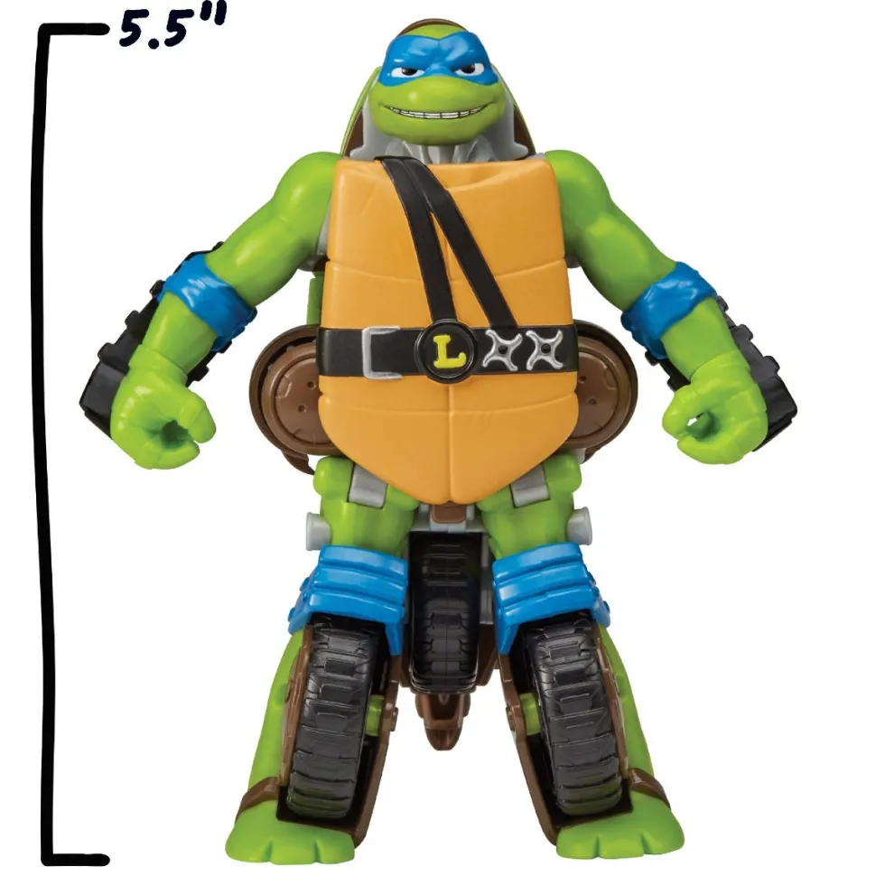 Tales Of The Teenage Mutant Ninja Turtle Twist N Mutate Figure To Vehicle - Leonardo