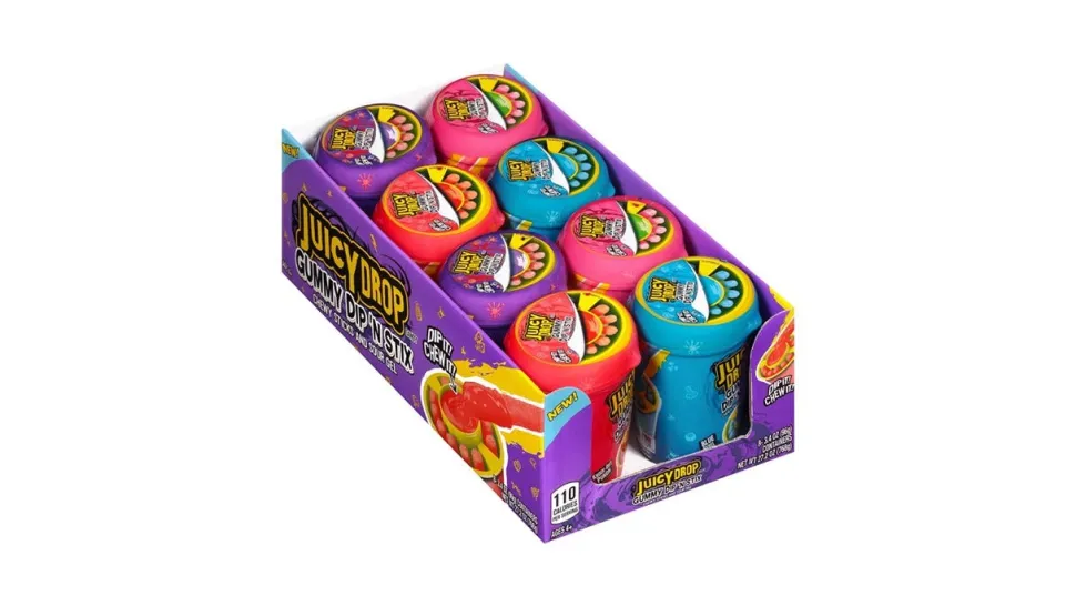 Topps Juicy Drop Gummy Dip N Stick 3.4Oz/96G