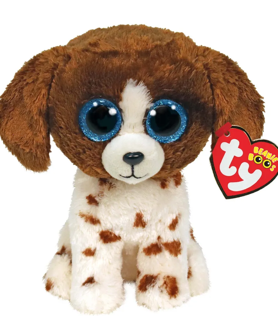 Ty Muddles Brown & White Dog Beanie Boo