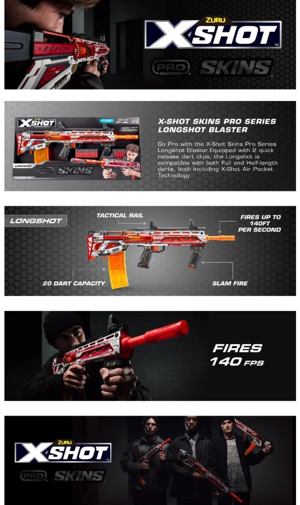 X-Shot Skins Pro S1 Sinister Assortment